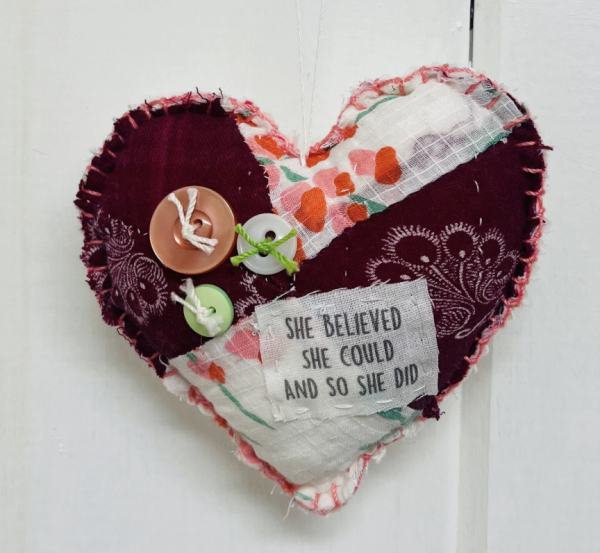 (02/07/25) FEBRUARY WOMEN'S CIRCLE • BEDAZZLED FABRIC HEARTS - Image 5